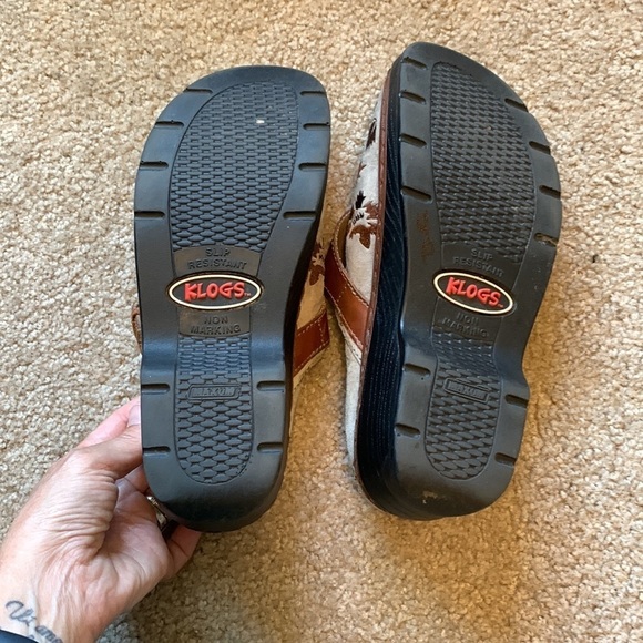 Klogs Austin Suede Tapestry Clog Mule 7.5 Western Floral Leather Slip-On Comfort - Picture 10 of 13